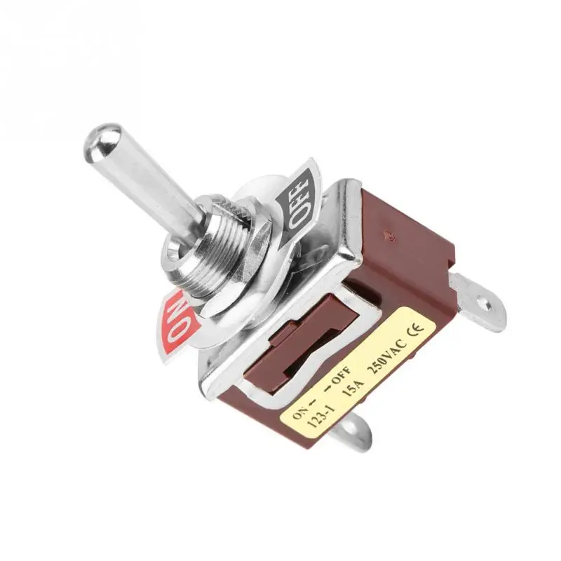 15A 250V ВКЛ ВЫКЛ кратковременный переключатель рокер 2 Pin положения для