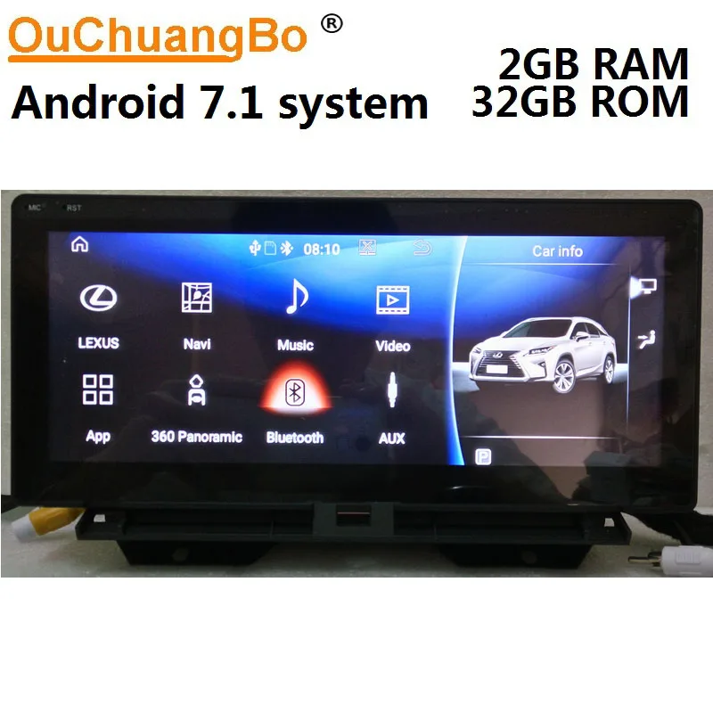 

Ouchuangbo 10.25" android 7.1 audio player gps navigation radio recorder for Lexus CT200h 2011-2017 with 1080P video 2GB+321GB