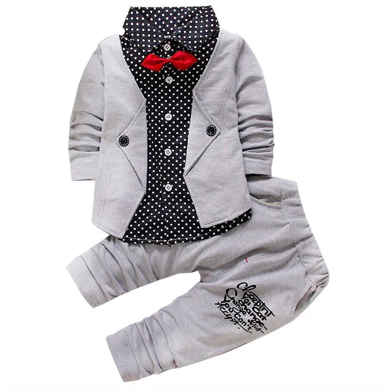 

Spring Autumn Baby Boys Clothing Set Casual Kids Sport Suit Infant Toddler Boys Clothes Top Coat + Pants Tracksuit Set