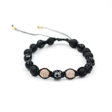 Украшения браслет микро циркония чурн дрель мяч матирования бусины плетеные браслеты джокер