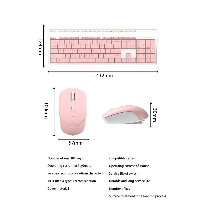 Беспроводная клавиатура с подсветкой и мышь комбо компактная клавиатура Энергосбережение тихий тонкий комбо ПК компьютер ноутбук поставки