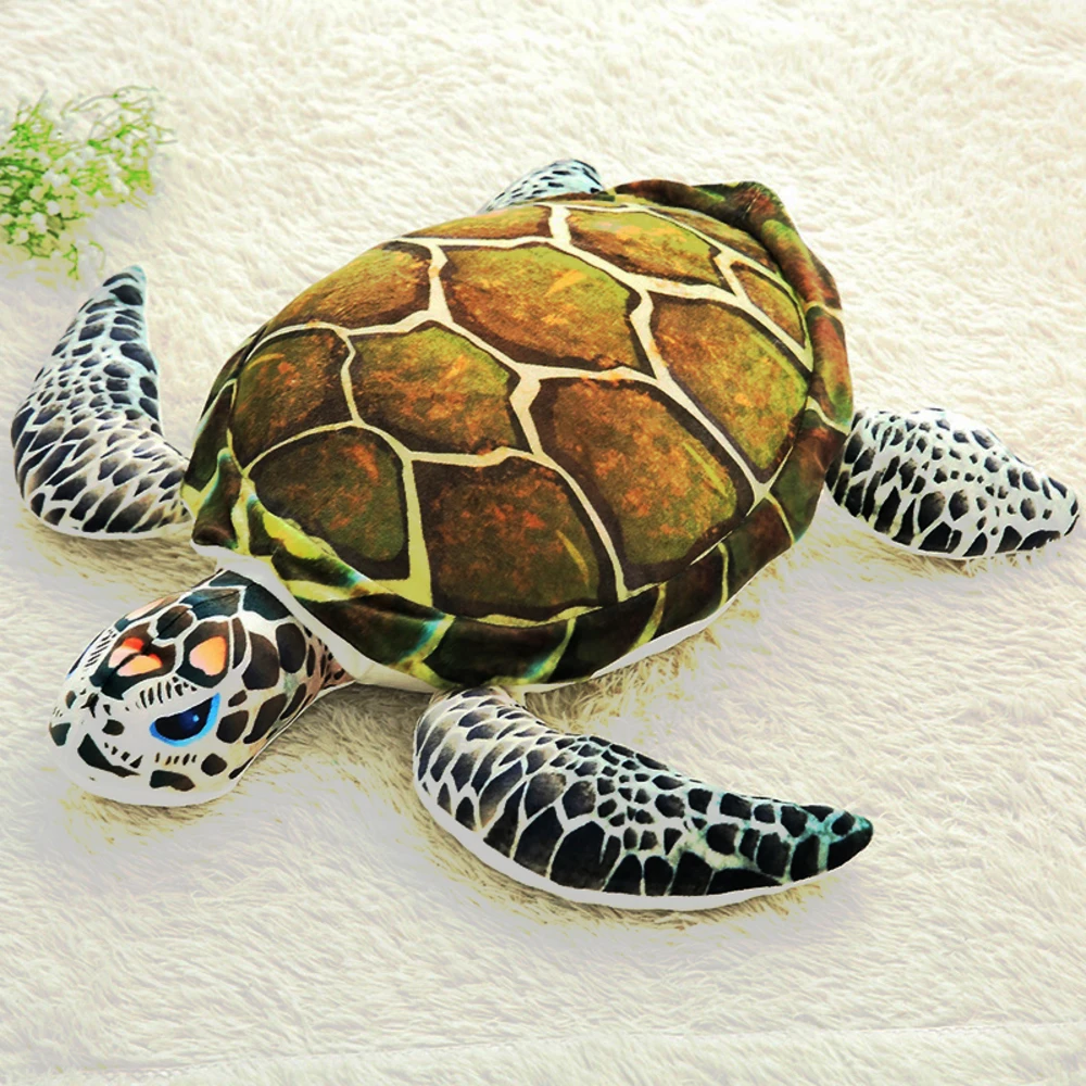 

The Realistic Turtle Pillow Quilt Cotton Stuffed Animals. The Simulation Sea Turtle