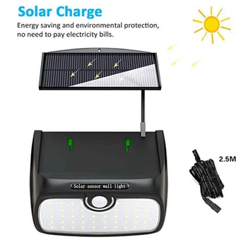 

Three-in-one Switch Mode Split Type LED Solar Power Light Human Body Induction Garden Waterproof Lights Wall Lamp Street Lamps