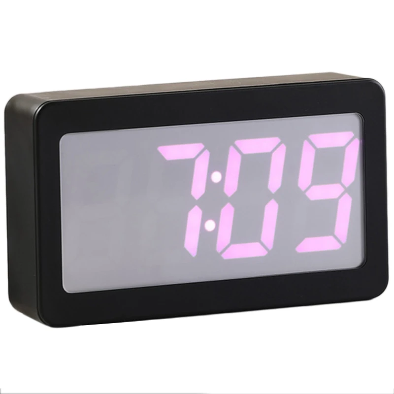 Digital Alarm Clock Color Changing Sounds Control Temperature Date Display Led Alarm Clock Brightness Adjustable Table Clock