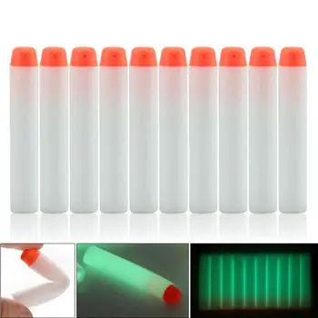 

Foam 7.2cm/ 2.83in Fluorescent Glowing Soft Bullets Luminous Refill Bullets Darts With Soft Heads Tip Nerf N-strike Elite Series