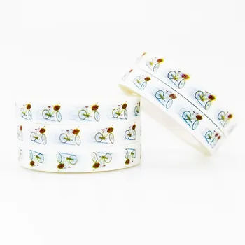 

Bicycle Pattern Washi Masking Tape Sticky Color Decorative Tape Set DIY Decoration Office Stationery Scrapbook 1PCS