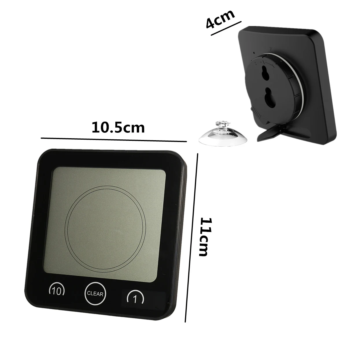 Цифровые настенные часы с ЖК-дисплеем, водонепроницаемые, для душа, ванной, настенные часы с присоской, будильник, таймер для ванной, измеритель температуры и влажности, часы