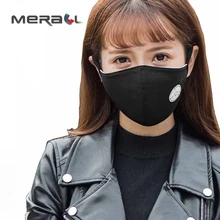 Black Noctilucent Mouth Mask Anti Dust Mask Fashion Cotton Windproof Mouth-muffle  Proof Flu Face Masks Care Reusable 1Pcs