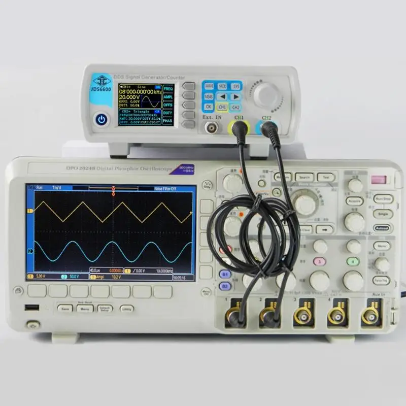JDS6600 серия цифровой контроль двухканальный DDS функция генератор сигналов частотомер произвольной синусоидальной формы