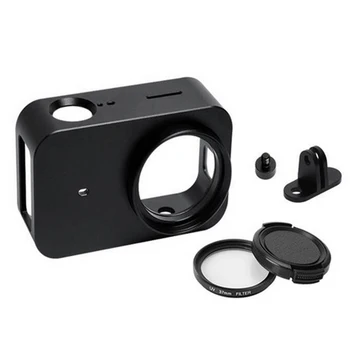 

Cnc Aluminum Alloy Protective Case For Mijia Camera Cage Mount With 37mm Uv Lens For Mijia 4K Mini Sport Camera Accesso