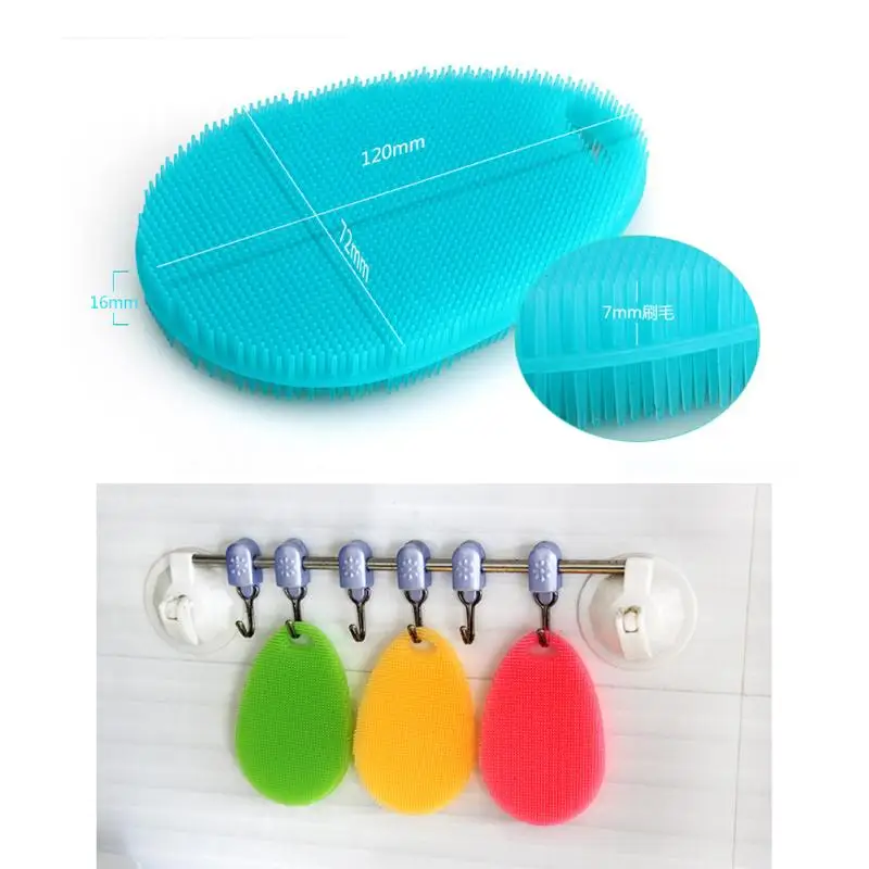 

5Pcs/lot Multifunction Cleaning Brushes Silicone Dish Bowl Cleaning Brushes Scouring Pad Pot Pan Wash Brushes Kitchen Tools