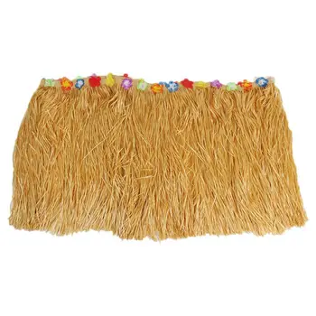 

Table Skirt Hawaiian Luau Flower Grass Garden Wedding Decoration Party Beach Decor Table Skirting Home Textile