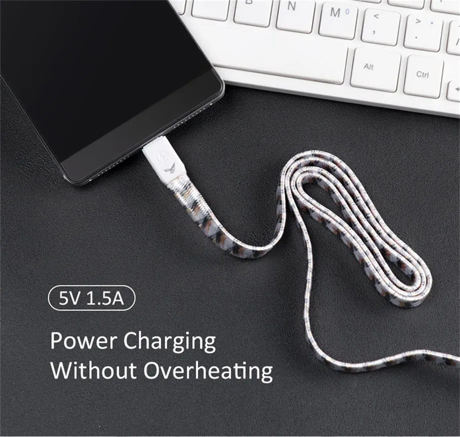 Шейные скобки... плоский кабель USB Micro нейлон плетеный для samsung J7 данных зарядки