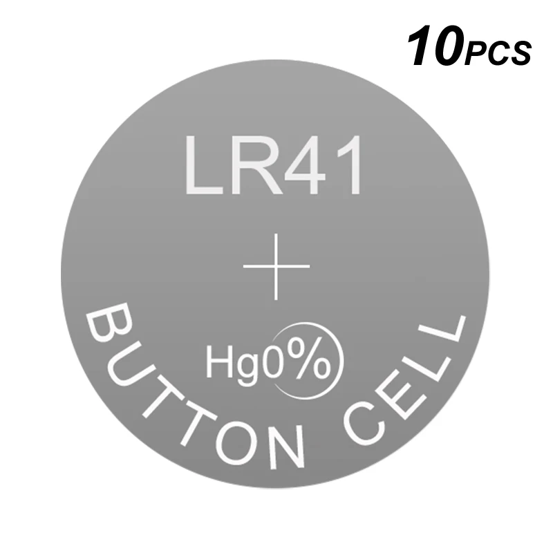 Щелочная кнопка батареи монета LR41 заменяет AG3 для клинического термометр/Фонарик Earpick/электронные часы/тест карандаш/игрушка
