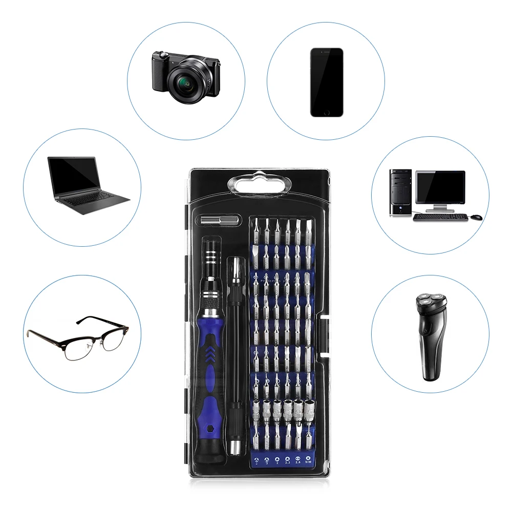 

58 In 1 Pocket Screwdriver Set DIY Professional Repair Tools For For Repairing Tablet, Laptop, PC, Smart Phone, Watch, Camera