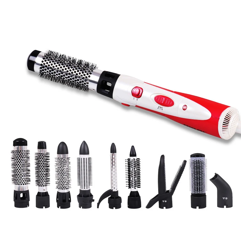 

Multifunctional 10 in 1 Hair Dryer Curler Straightener Roll Comb Hairstyle Tool