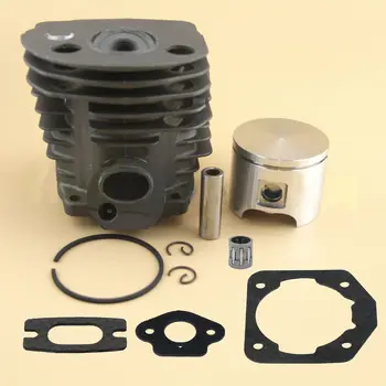 

DWZ 46mm Cylinder Piston Gasket Bearing For 51 55 Chainsaw 503 60 91 71 Black&Silver