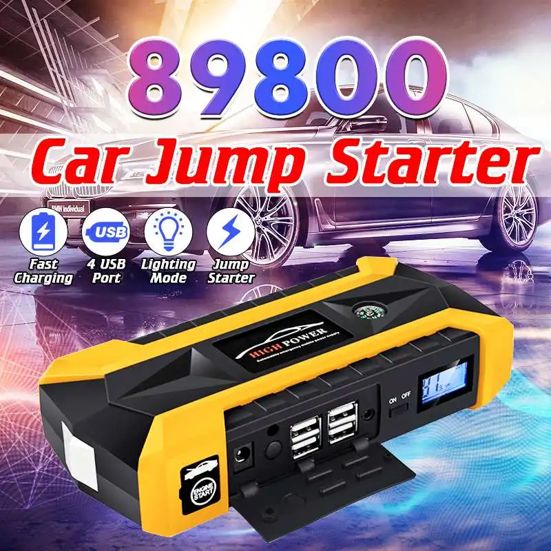 

New 89800mah Car Jump Starter Energy Storage System 12V Power Bank Car Battery Booster Charger Starting Device Car Starter