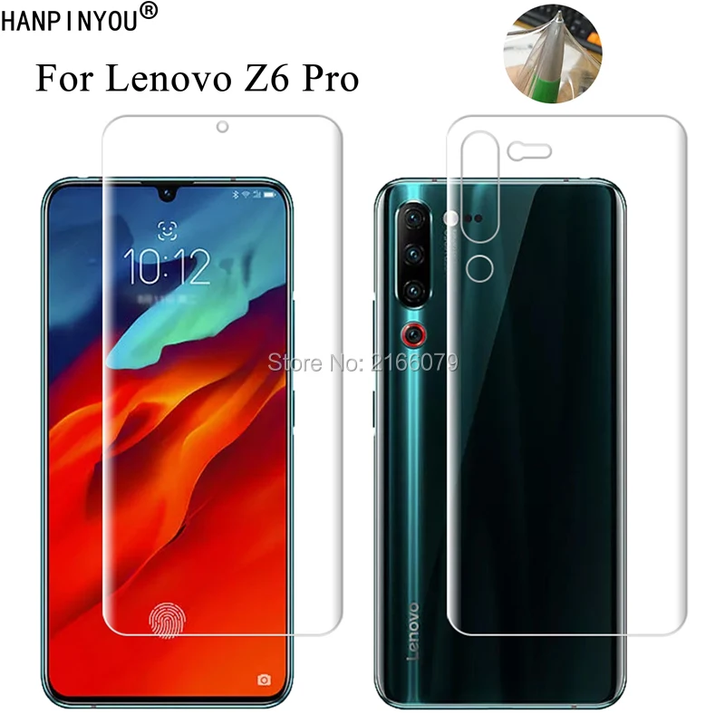 Мягкая ТПУ Защитная пленка для Lenovo Z6 Pro 6 39 дюйма передняя и задняя крышка