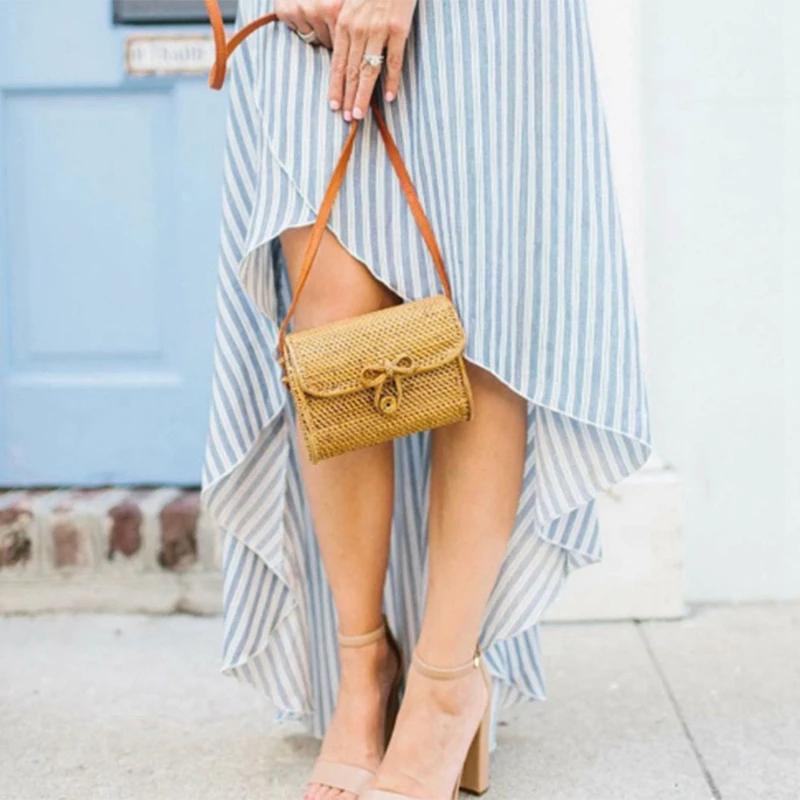 

Straw Bag For Women Rattan Handbags Summer Woven Beach Tote For Ladies Babi Rattan Bag Female Sac Bohemia Shoulder Bag Straw