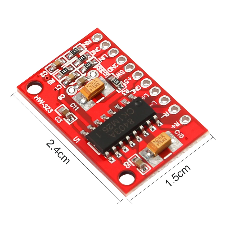 

3W*2 Mini Digital Power Audio Amplifier Board DIY Stereo USB DC 5V Power Supply PAM8403 for Arduino