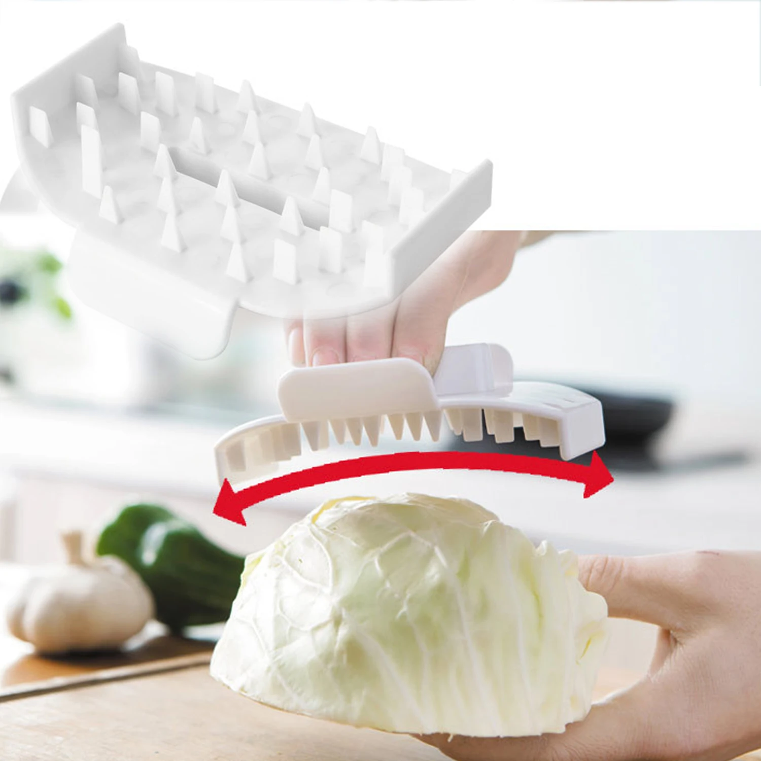

Behogar ABS Kitchen Hand Care Food Safety Holder Tool Accessories Match 6.5-11cm Width Grater Accessory for Kitchen Gadget Tools