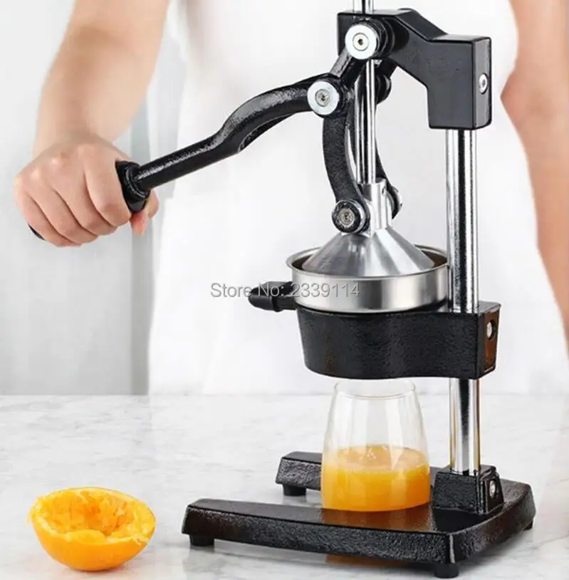 

Hand Press Manual Fruit Juicer / Citrus Orange Lemon citrus Squeezer/Fruit Slow Extractor Juicer