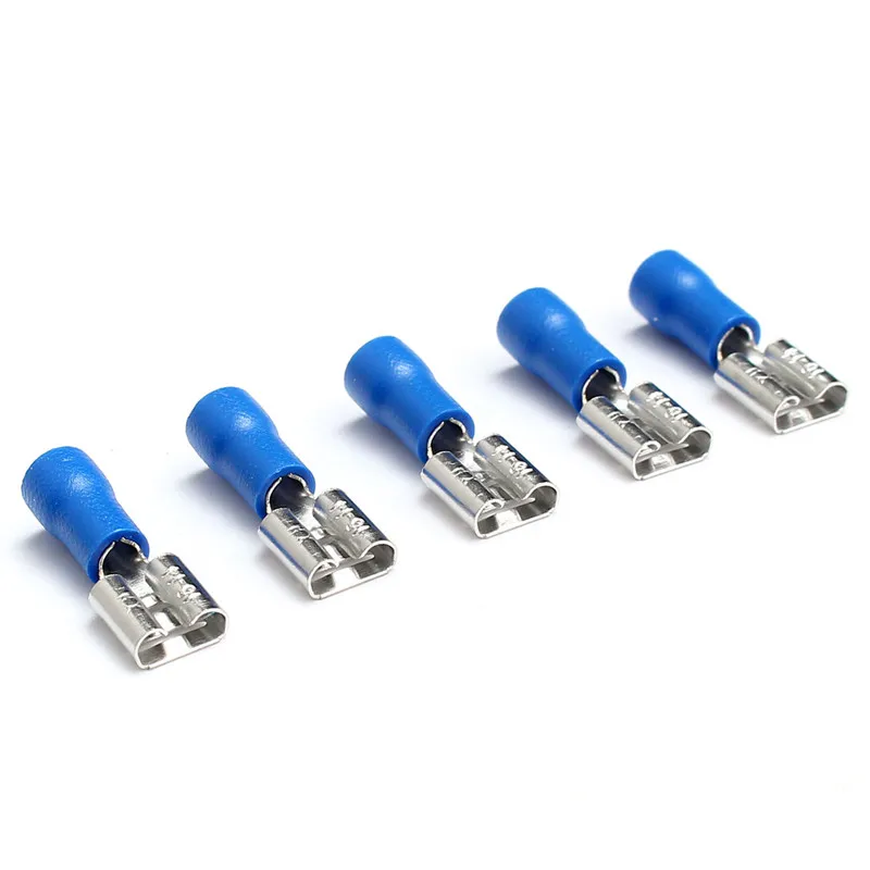 

20Pcs Female Spade Crimp Terminals Electrical Insulating Sleeve Wire Wrap Connector For 16-14AWG Cable Wire