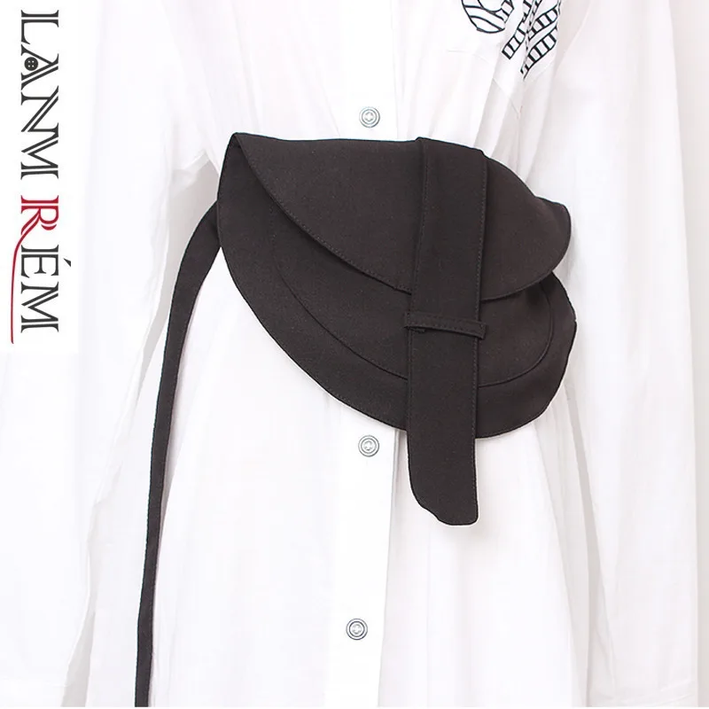 

LANMREM 2019 Summer Fahion New Suit Material Pocket Bandage Belt For Women Personality All-matchwork Clothing Accessories YH486