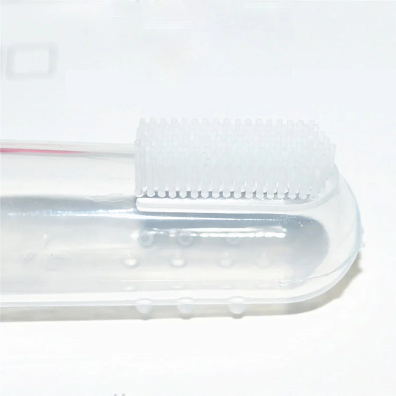 Portable Kids Baby Infant Soft Silicone Finger Toothbrush Teeth Rubber Massager Brush Clean Teeth YJS Dropship