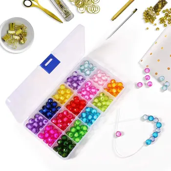 

NEW Ornaments Rjoyero organizado 15 Slots Plastic Jewelry Box Storage Case Craft Jewelry Organizer Beads Diy Jewelry Making