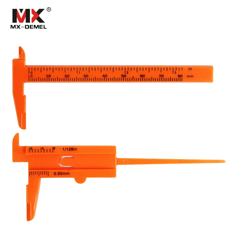 MX-DEMEL Mini Plastic Vernier Caliper Gauge Micrometer 80MM Ruler Accurate Measurement Tools Standard | Инструменты