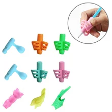 Набор карандашей 9 шт., устройство для коррекции письма, подставка для ручек и карандашей, ручки для мальчиков и девочек, для детей, для правильного обучения