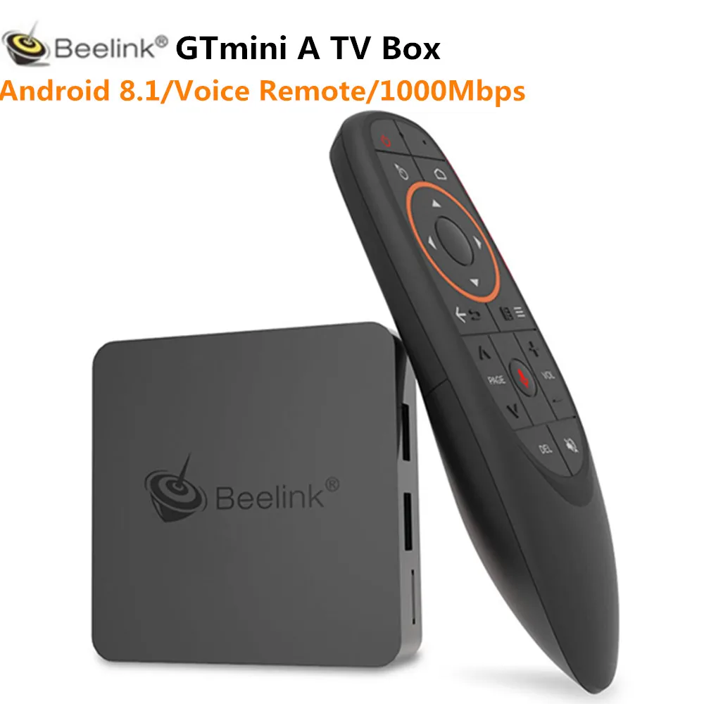 

Beelink GTmini A Android 8.1 Smart TV Box Amlogic S905X2 2.4G 5G WiFi Voice Remote 1000Mbps USB3.0 BT 4.0 Support 4K