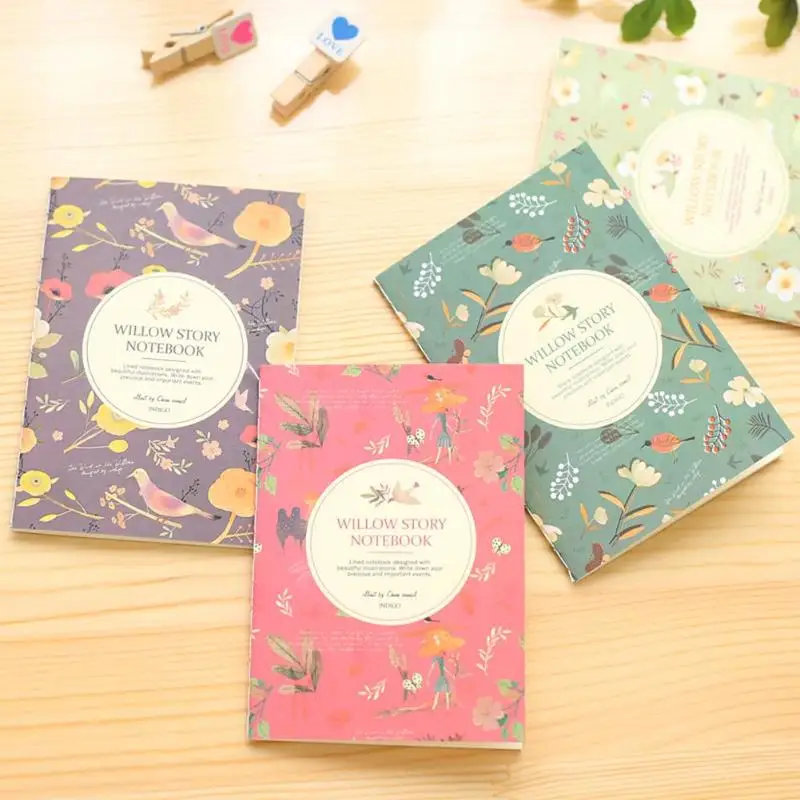 

Flower Bird Pocket Notebook Journals Paper Diary Weekly Planner Writing Pad Note Book Office Stationary School Supplies