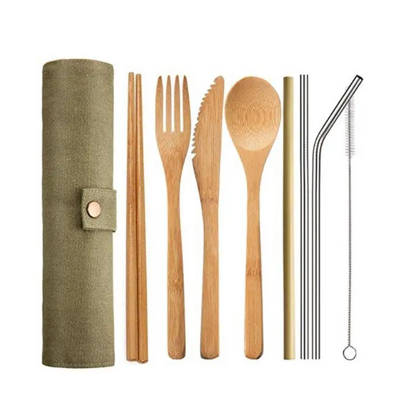 

Bamboo Fork Spoon Set Exquisite Reusable Easy to Clean Cutlery Set Carved Coffee Tea Scoop Tableware Cutlery Set
