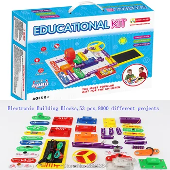 

New Creative Smart Diy Electronic Building Blocks Student Children Physics Learning Development Toy Circuit Educational Kit gift