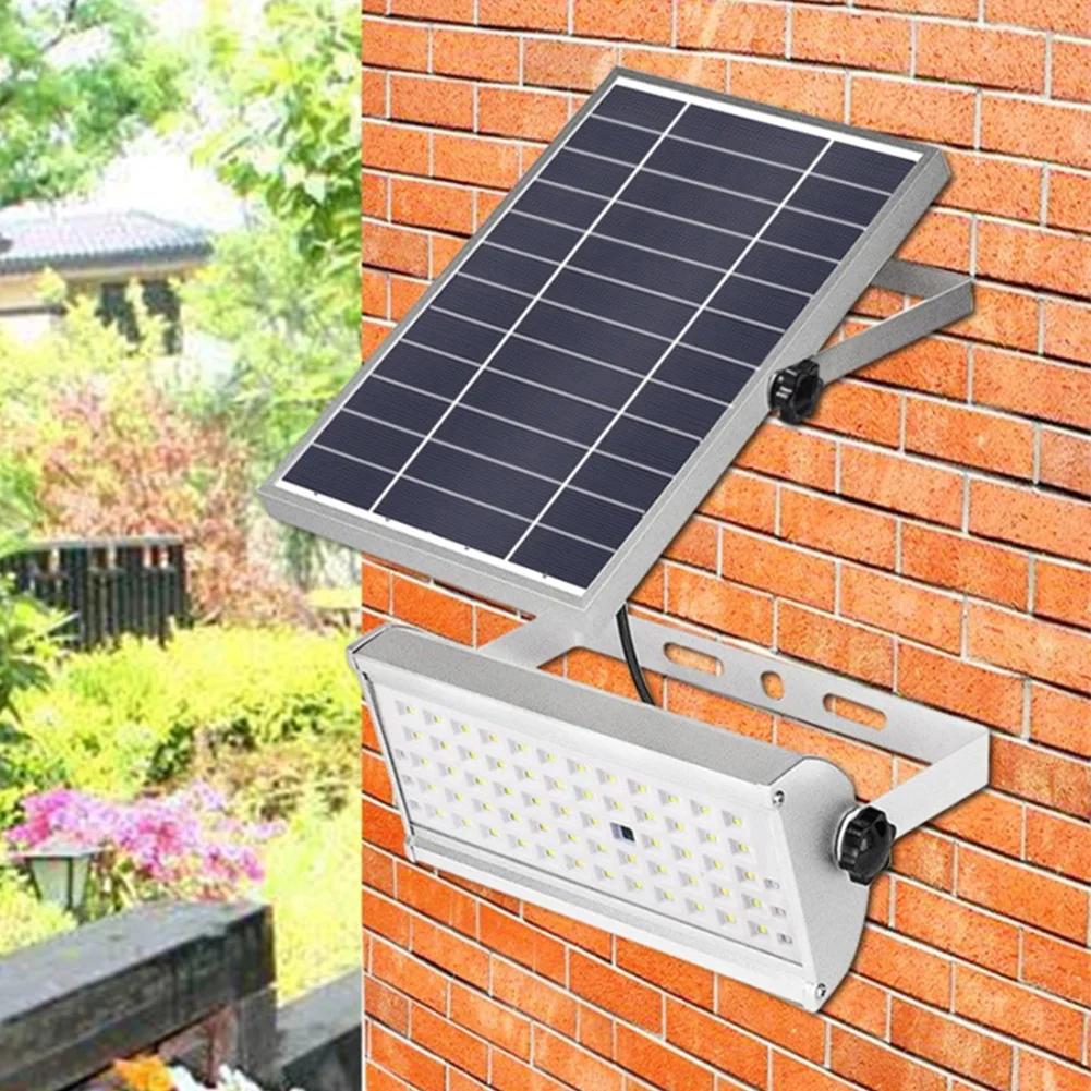 

6W 12W Led Solar Powered Dimmable Easy Install Remote Control Floodlight Waterproof Garden Outdoor Radar Sensor Super Bright