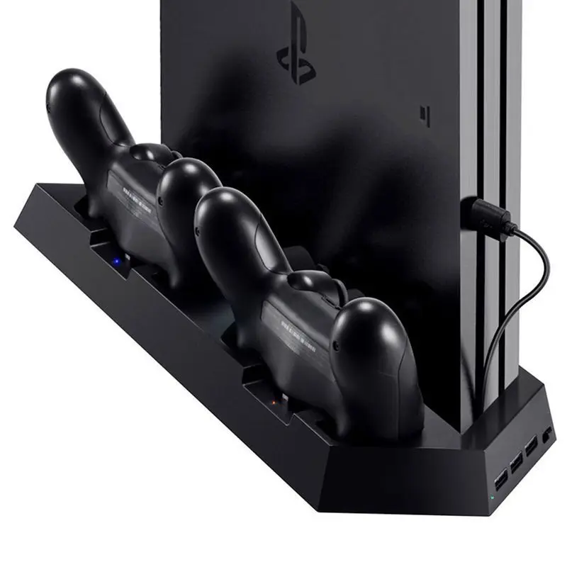 OSTENT двойной контроллер зарядное устройство вентилятор охлаждения usb-хаб вертикальная подставка для sony PS4/Slim/Pro консоли