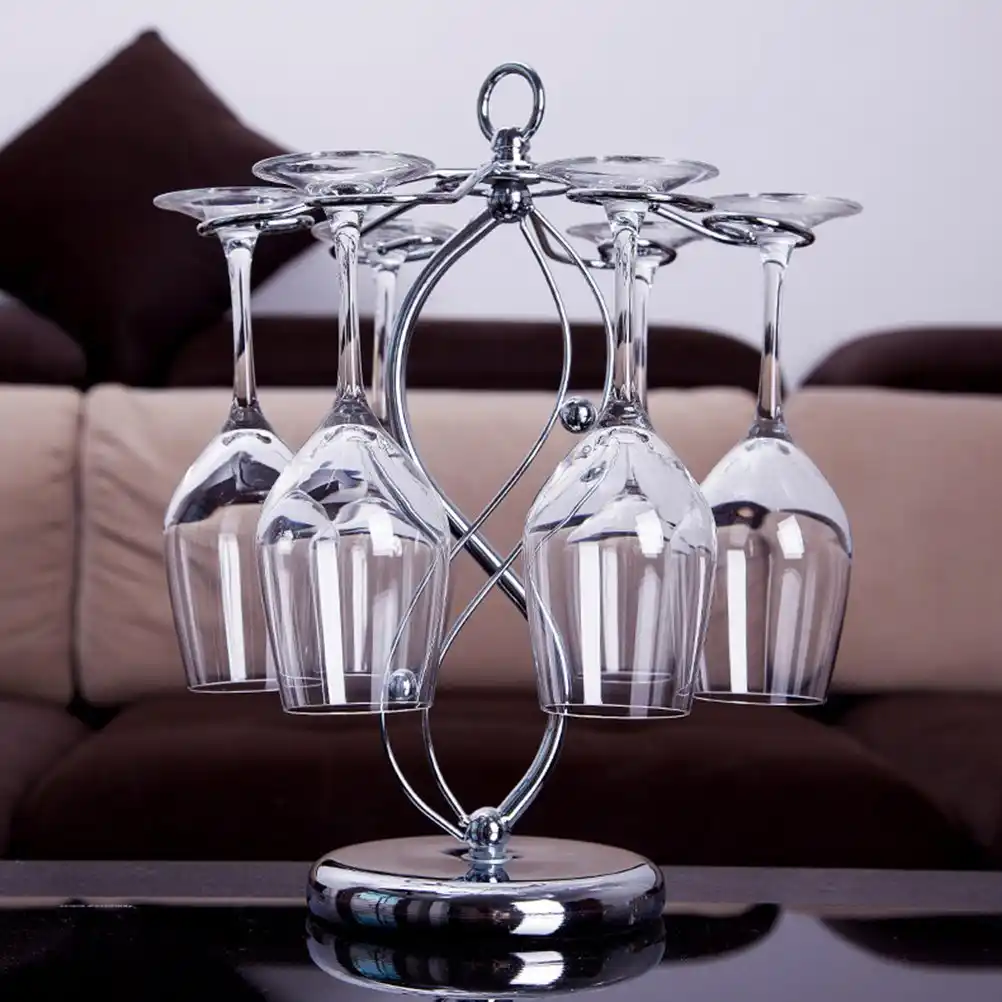 1pc Classic Tabletop Wine Glass Holder Display Tree Stemware