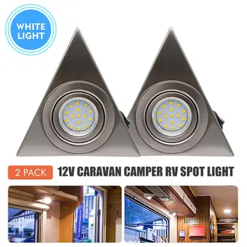 

2X 12V LED Triangle Light Kitchen Under Cabinet Cupboard Wall Counter WhiteLight
