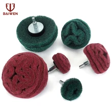 6Pcs Scouring Pad Grinding Head Nylon Fiber Polishing Buffing Wheel For Drill Dremel Accessorie 6mm Shank 6Pcs Scouring Pad Grinding Head Nylon Fiber Polishing Buffing Wheel For Drill Dremel Accessorie 6mm Shank