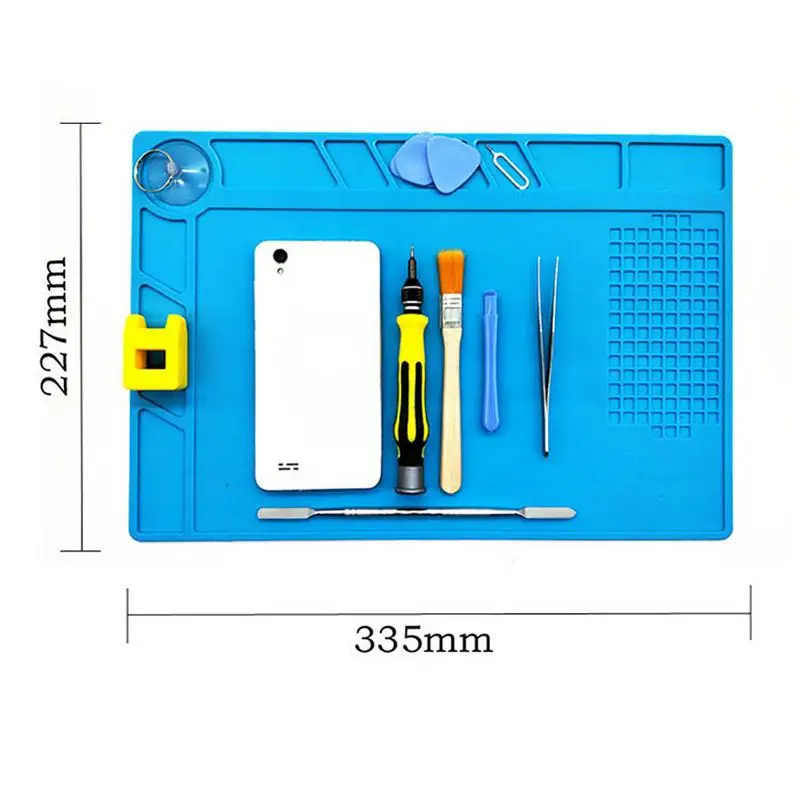 Термостойкий паяльный коврик силиконовый тепловой пистолет BGA изоляция паяльной станции Pad ремонтные инструменты обслуживание платформы Настольный коврик