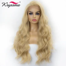 Парик блонд для женщин, синтетический парик на кружеве, длинные волнистые смешанные 613 парики для женщин, свободная часть, натуральные волосы, 22 дюйма