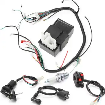 

Motorcycle 150cc 200cc 250cc Ignition Coil CDI Regulator Rectifier Solenoid Relay Wiring Harness for ATV Quad Bike