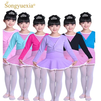 

SONGYUEXIA Children BALLET Sweater Autumn Winter Long Sleeve Dance Coat Latin ballet Dance Clothes Ballet Sweater for girl