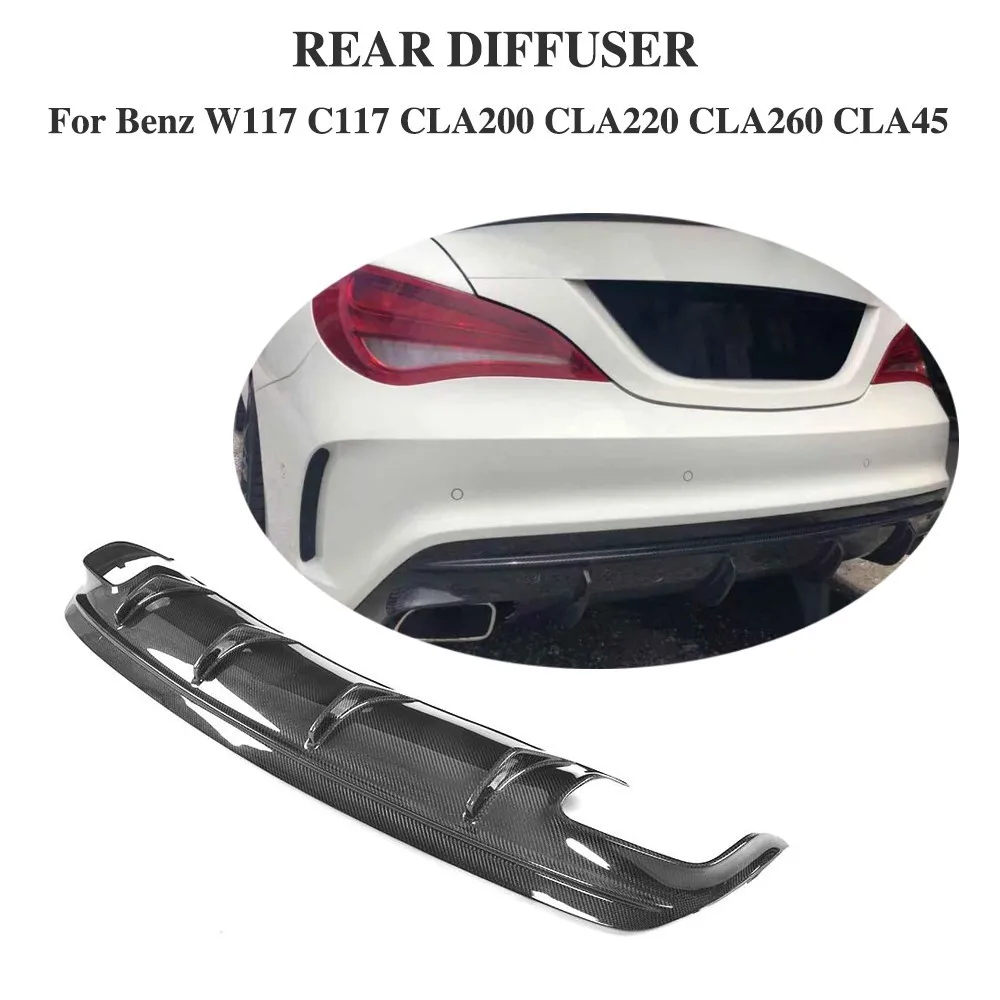 Carbon Fiber Diffuser for Mercedes Benz CLA W117 Sport CLA200 CLA250