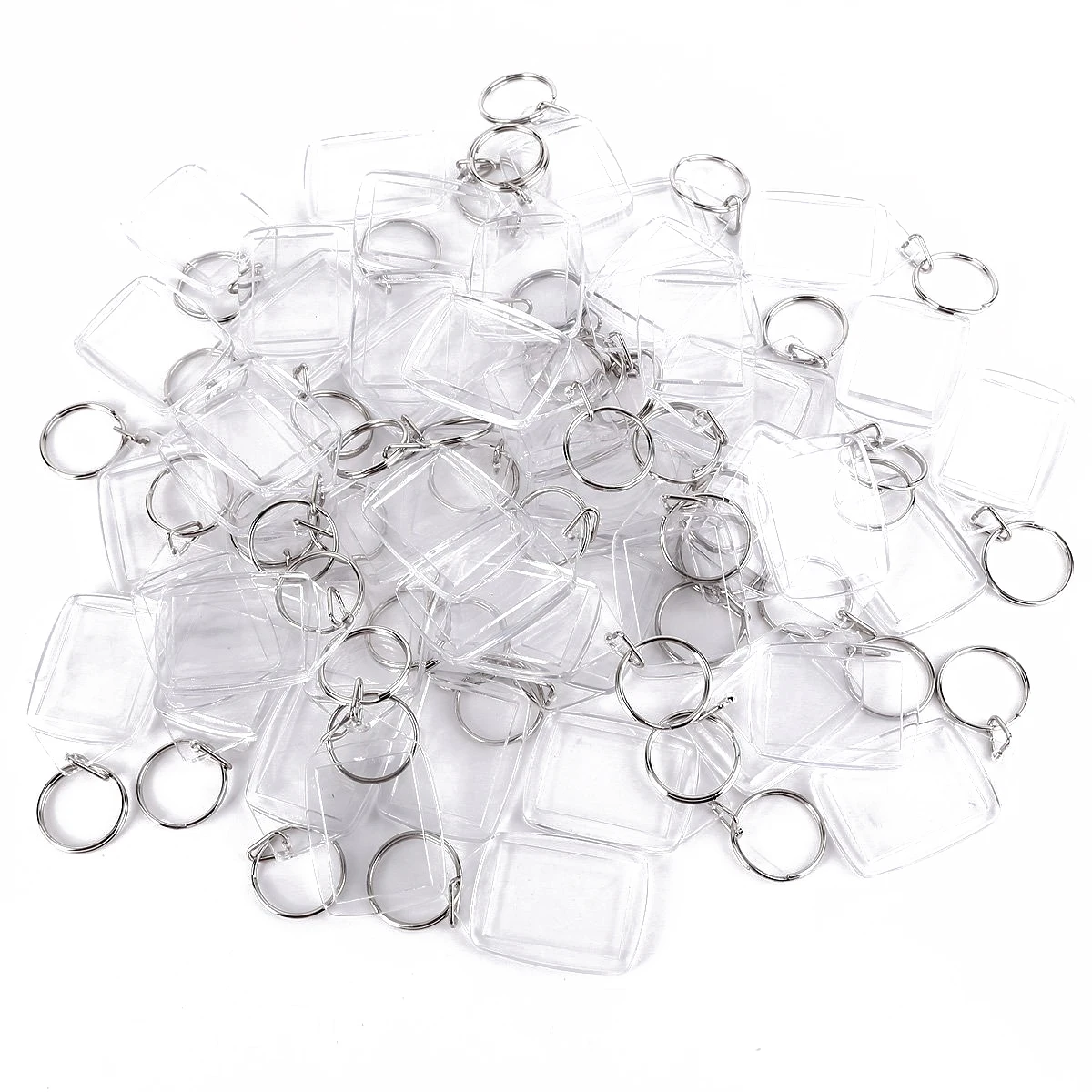 

50 Piece Acrylic Keychain for Passport picture Photo image Blank Keyrings