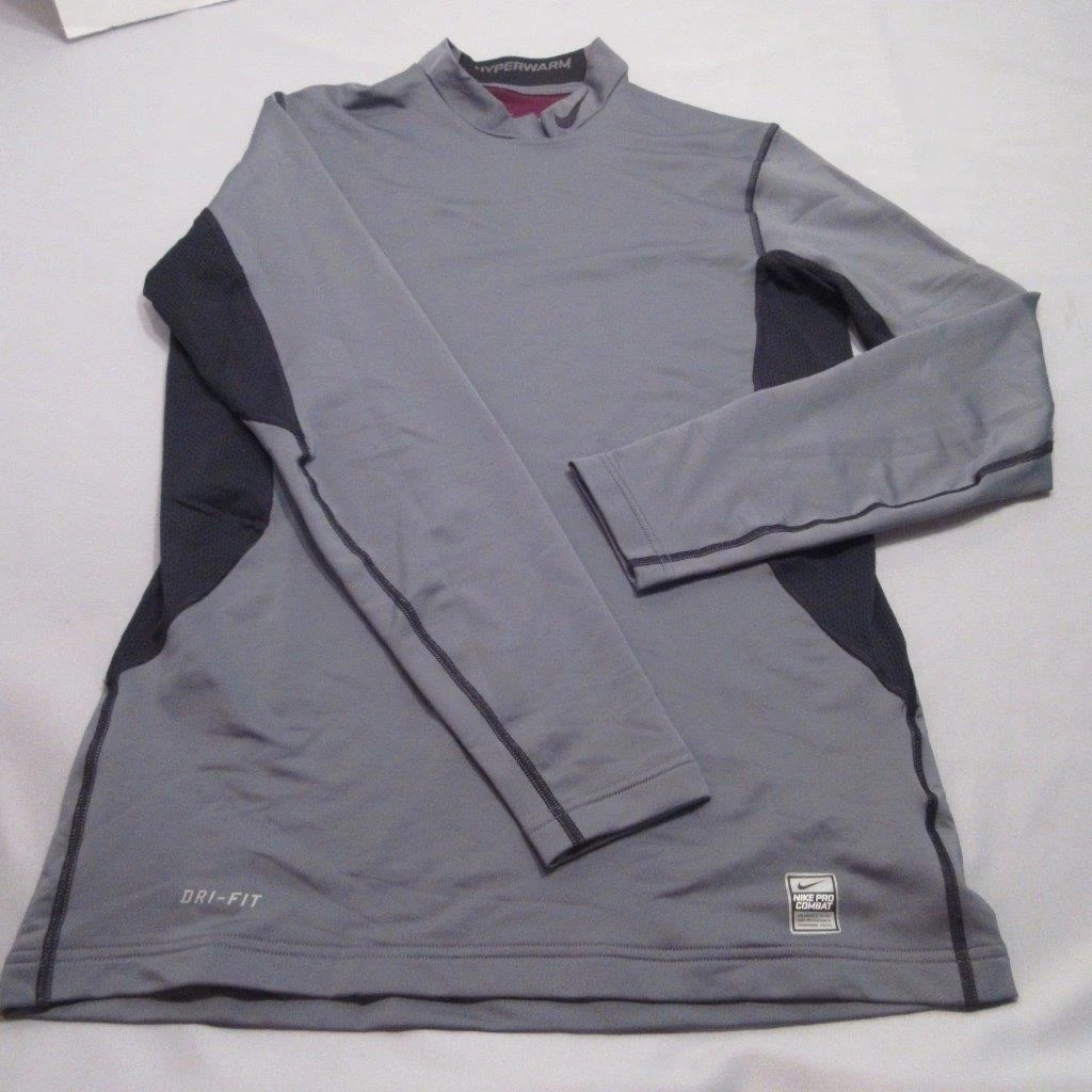 Nike Pro Combat Hyperwarm Long Sleeve Shirt 479925 064 Size Medium Shirts| AliExpress