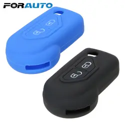 FORAUTO 2 кнопки крышку ключи от машины ключеник стайлинга автомобилей для с-elysee C3 C4 C5 DS3 Силиконовые Клавиша крышка защиты сумка